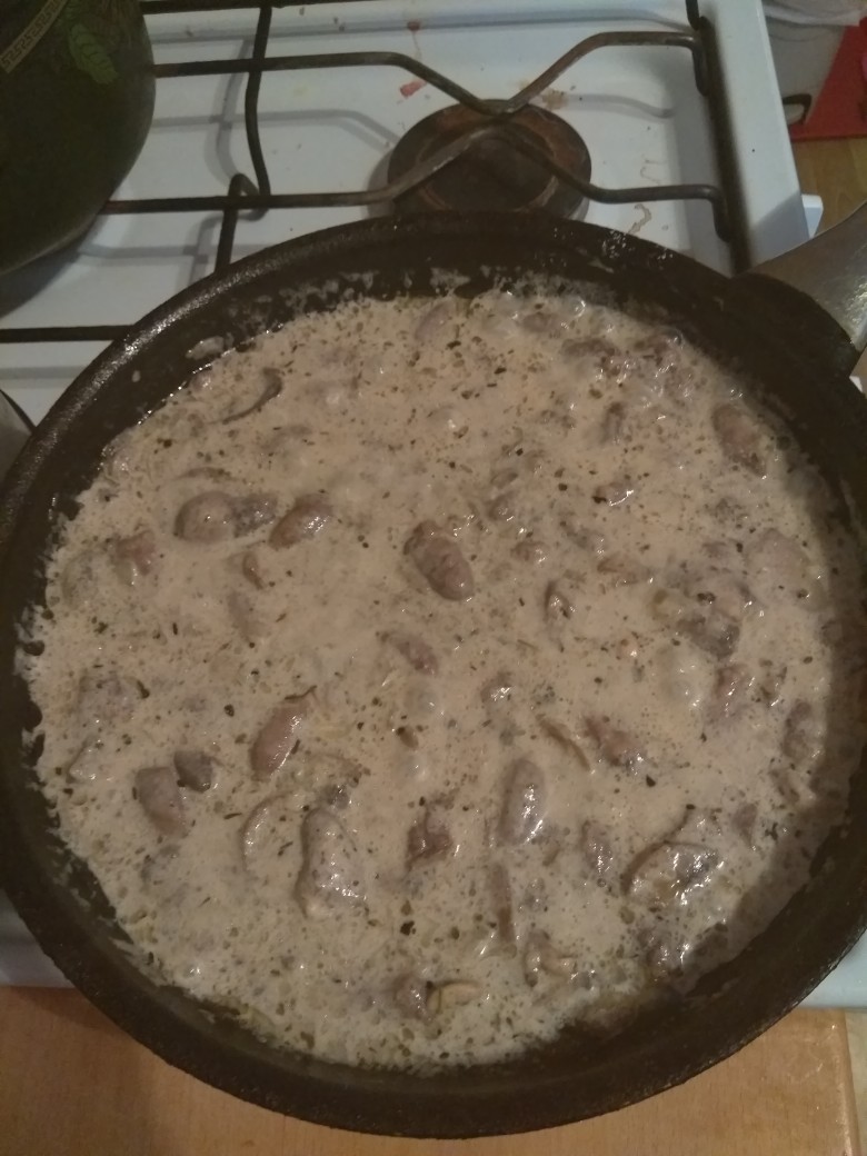 Сердечки в сливках