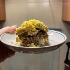 Торт-салат закусочный, рыбный