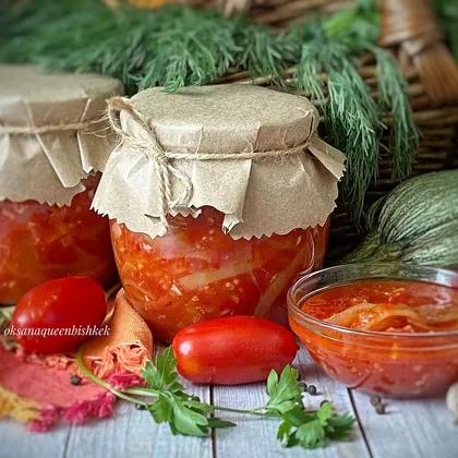 🍅Кабачки в томате на зиму «тёщин язык»