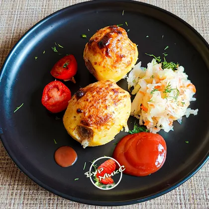 Фаршированный картофель в духовке