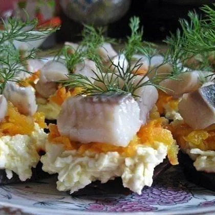 Порционная закуска с селедочкой ❄🎄❄