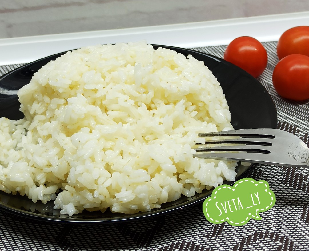 Жареный рис на гарнир за 15 мин