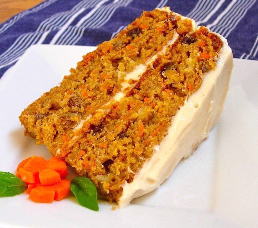 РЕЦЕПТ ⟩ 🥕 Низкокалорийный морковный торт