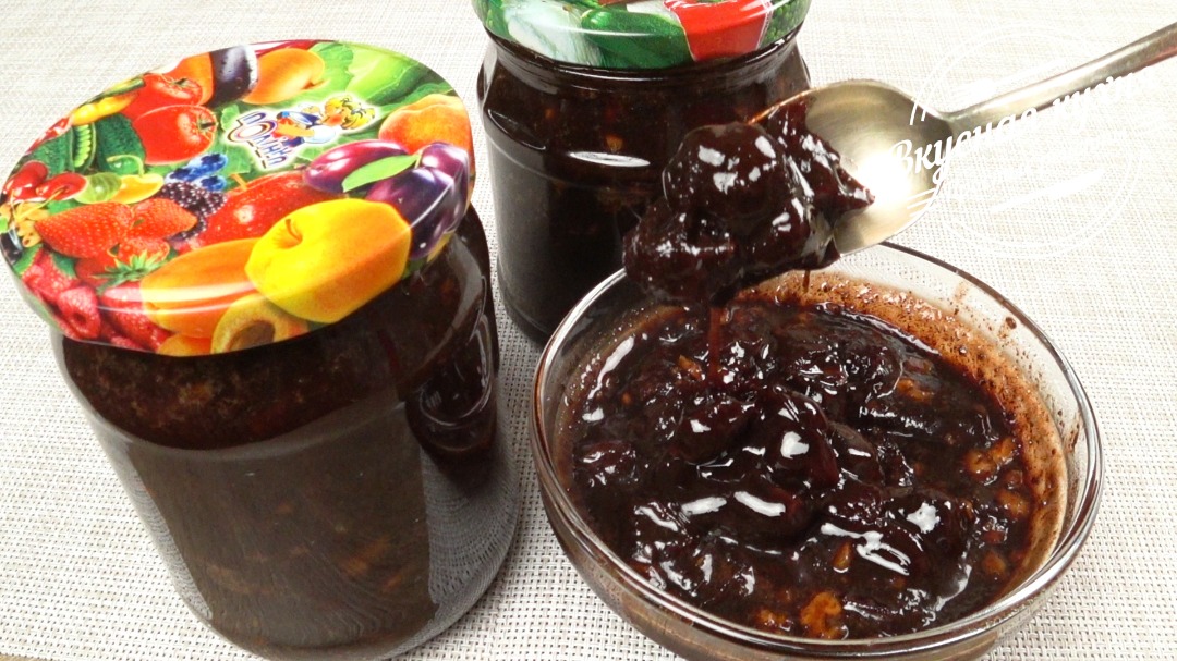 Вишнёвое варенье с шоколадом | Cherry jam with chocolate