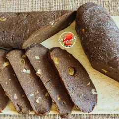 Шоколадная колбаса с варёной сгущёнкой