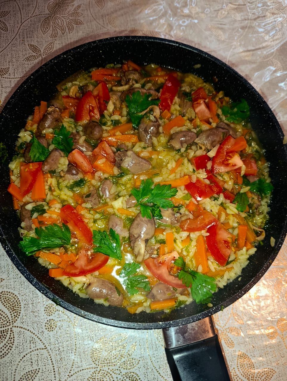 Плов с сердечками