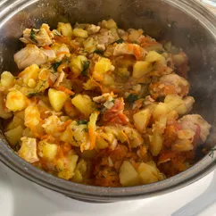 Овощное рагу с мясом