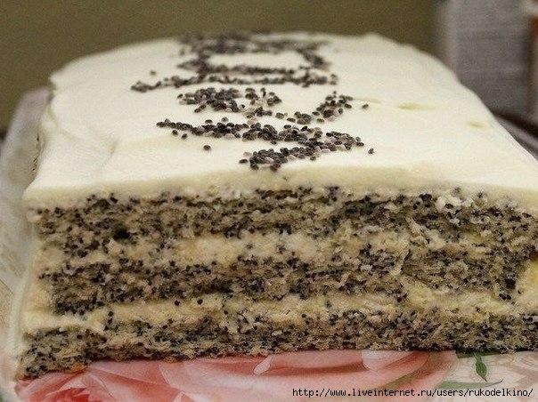 Маковый торт "царица эстер"