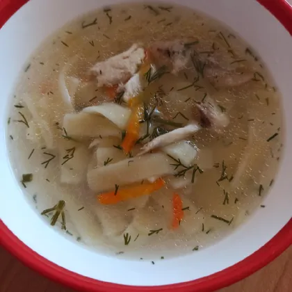 Суп лапша с курицей
