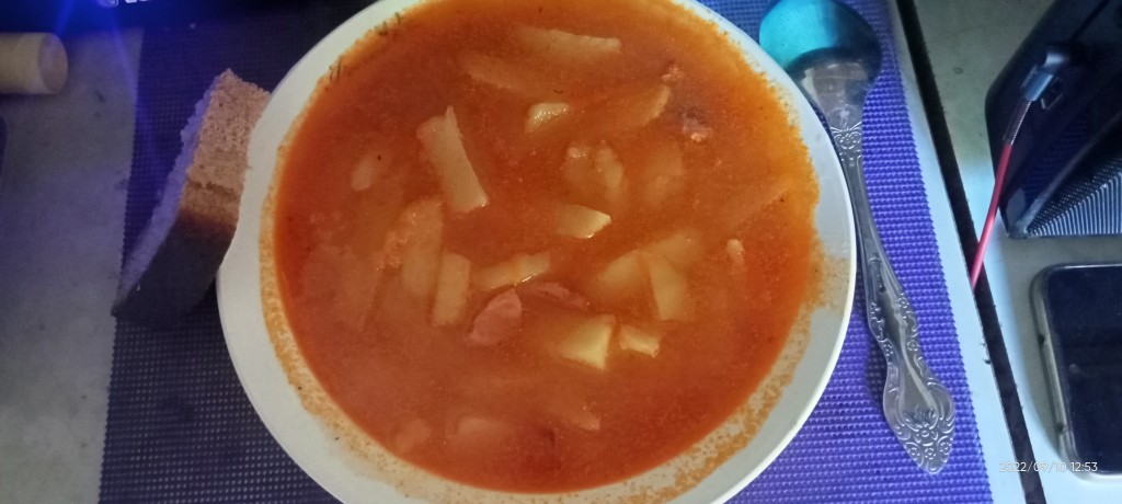 Картофельный суп-соус