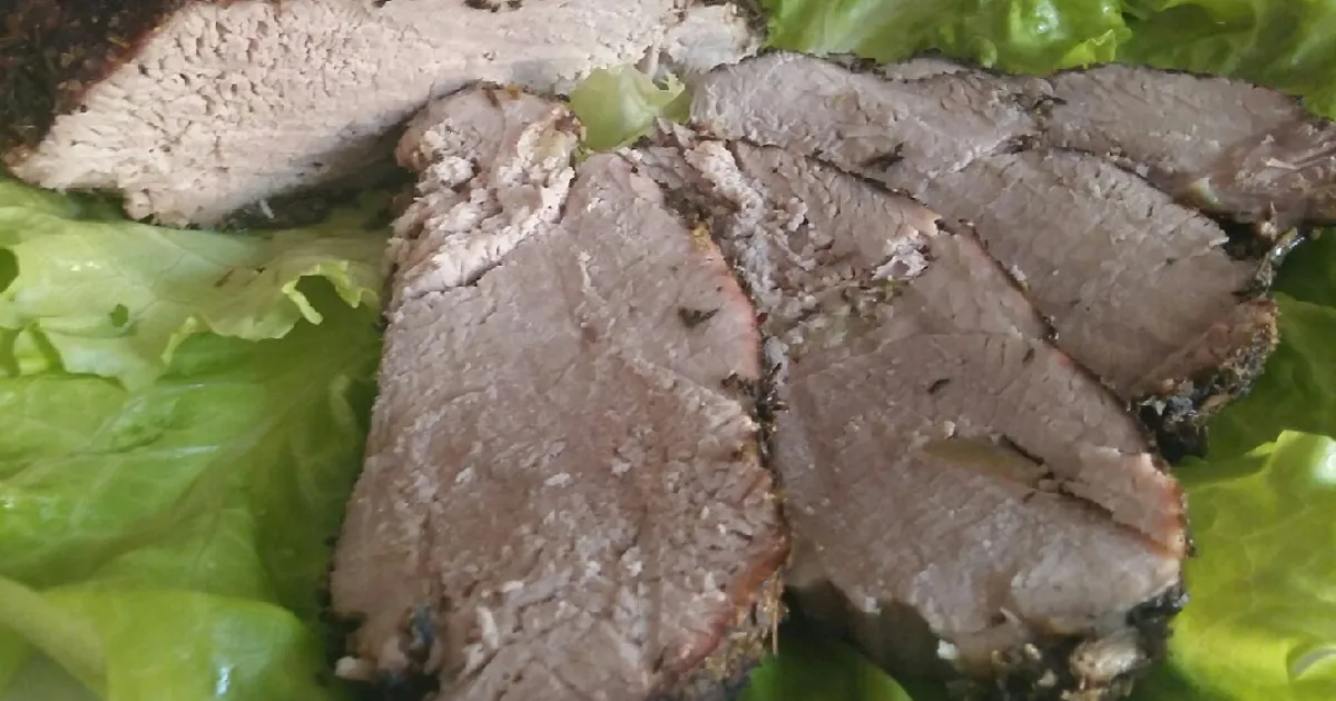 Свинина, запеченная с чесноком и прованскими травами (в рукаве) - рецепт с фото