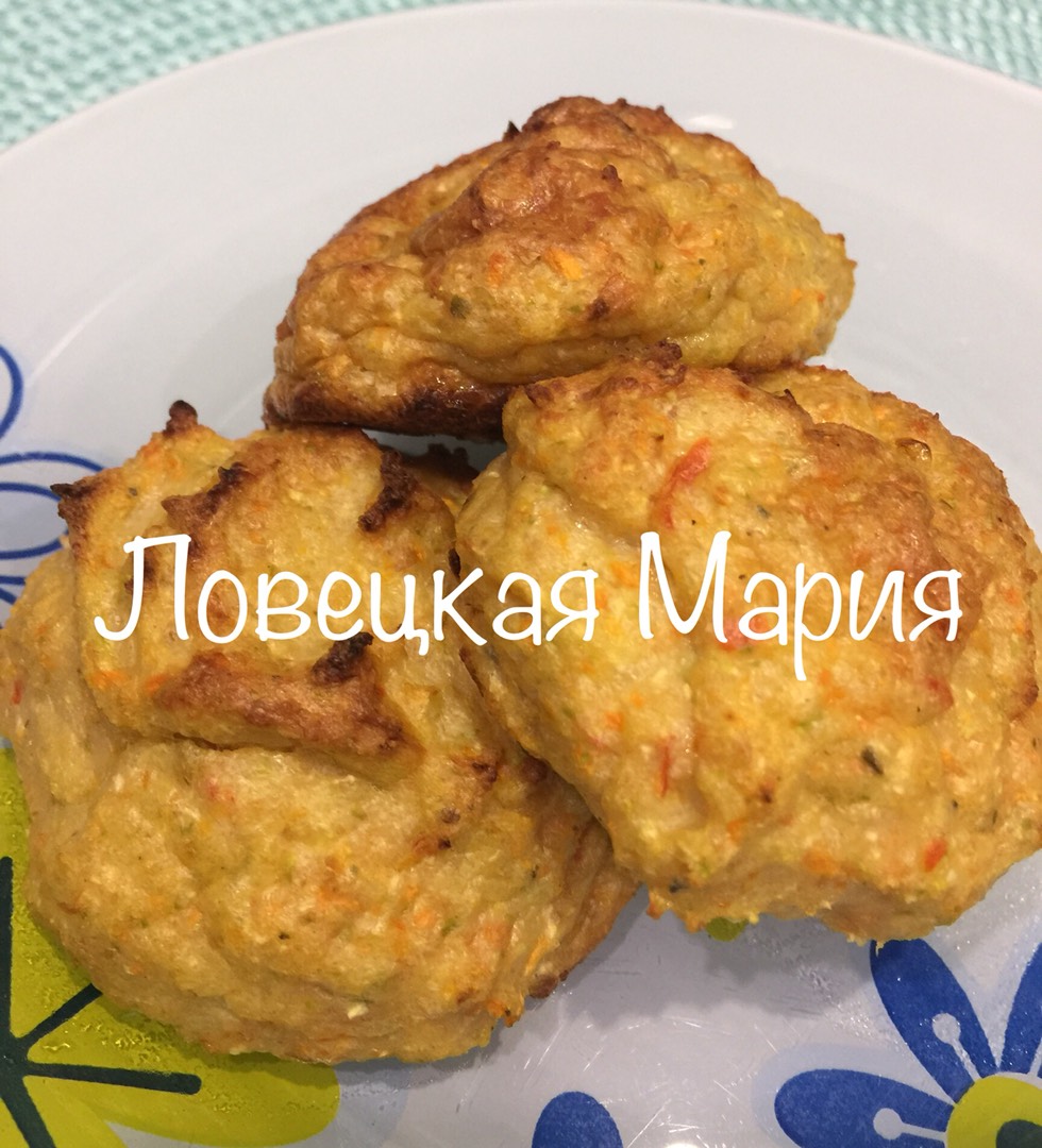 Овощные котлеты с курицей