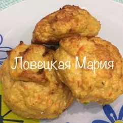 Овощные котлеты с курицей