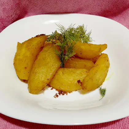 Картофель по - деревенски, запечённый в смеси масала