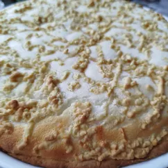 Вишневый пирог с крем-суфле 