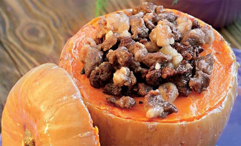 Новогодний сюрприз из тыквы