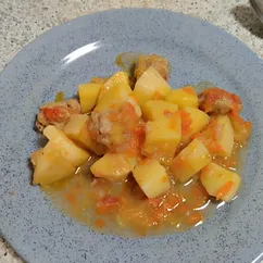 Овощное рагу с фрикадельками