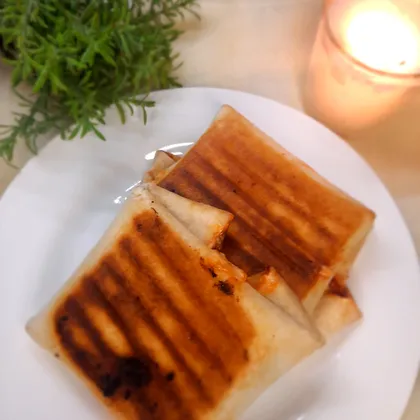 Лаваш с ветчиной и сыром