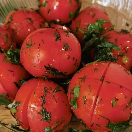 Малосольные помидоры за 2 часа