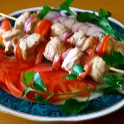 Шашлык куриный в духовке