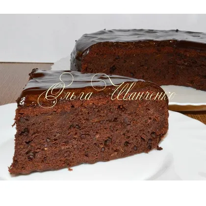Шоколадный пирог с кабачком (типа Брауни)