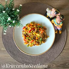 Гречка с овощами