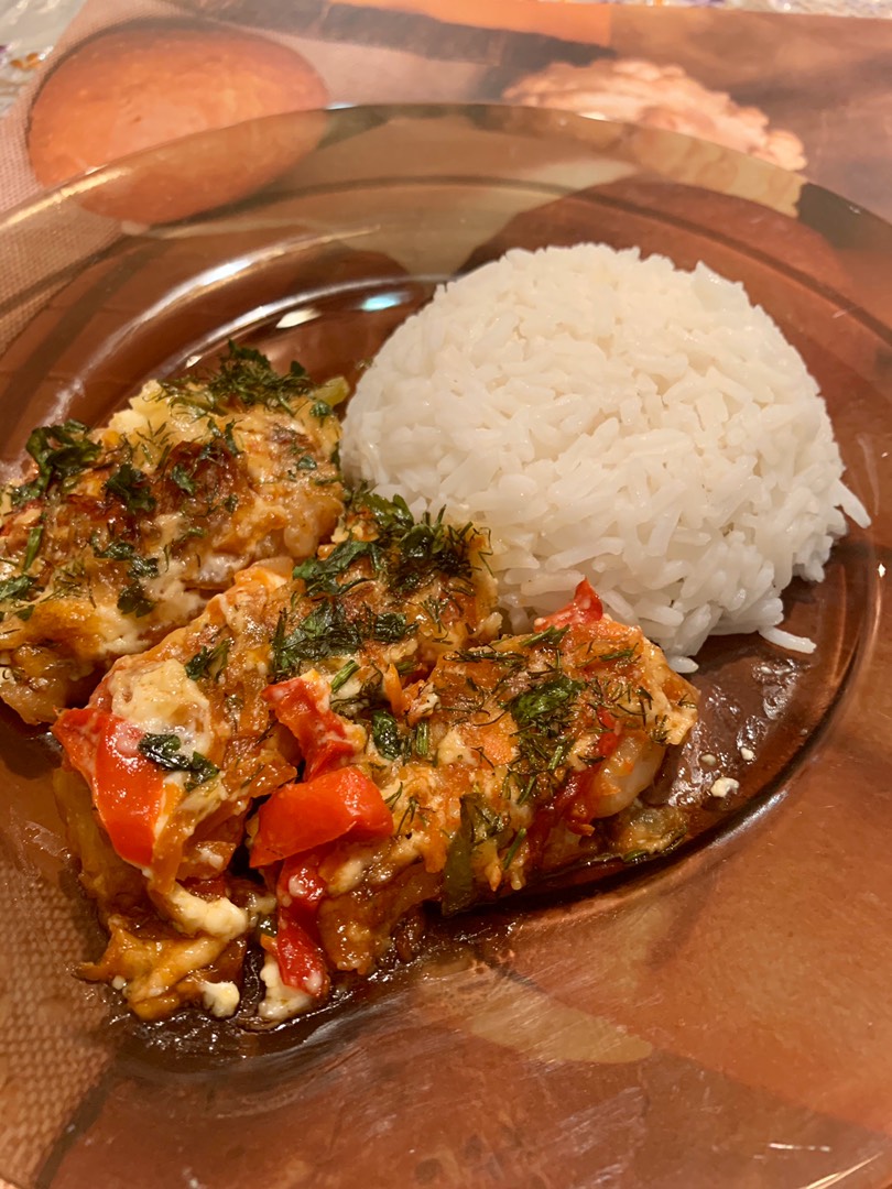 Филе рыбы с овощами