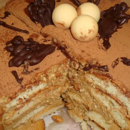 Торт Тирамису (с приготовлением печенья)