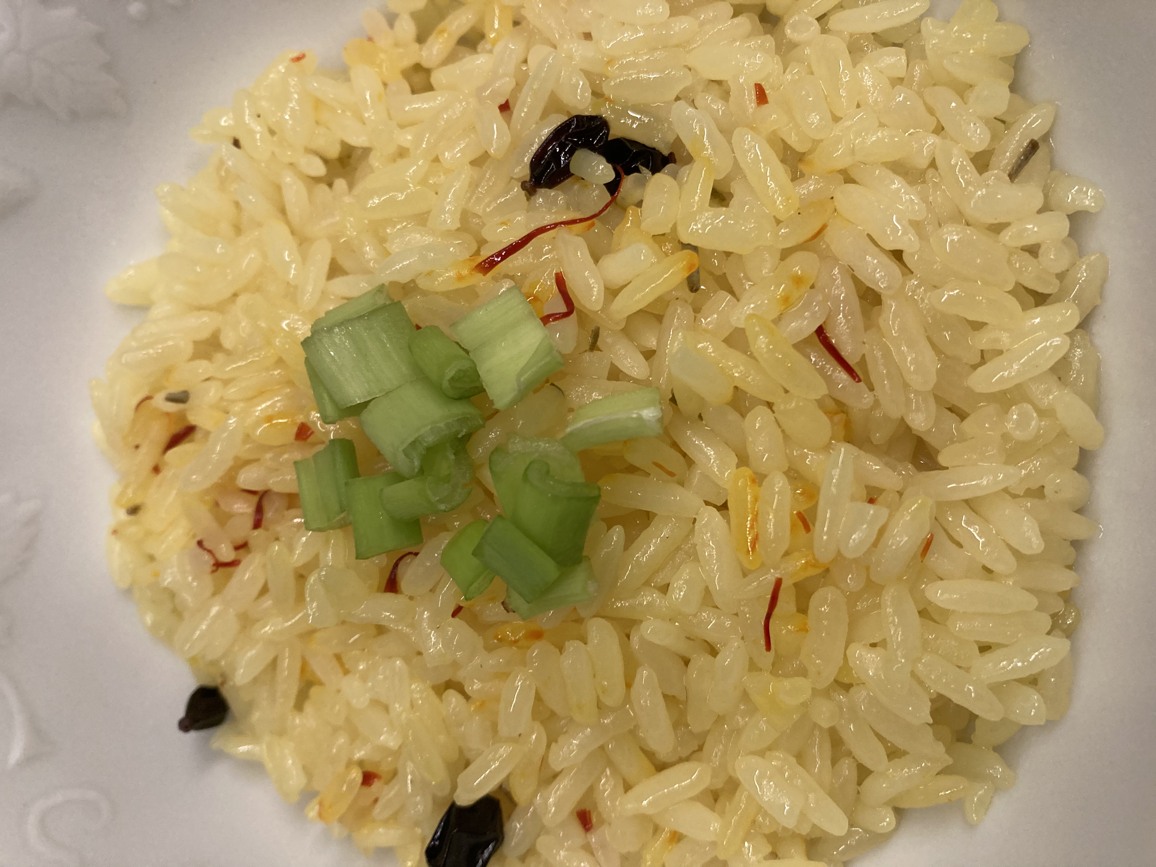 Рис с иранским шафраном