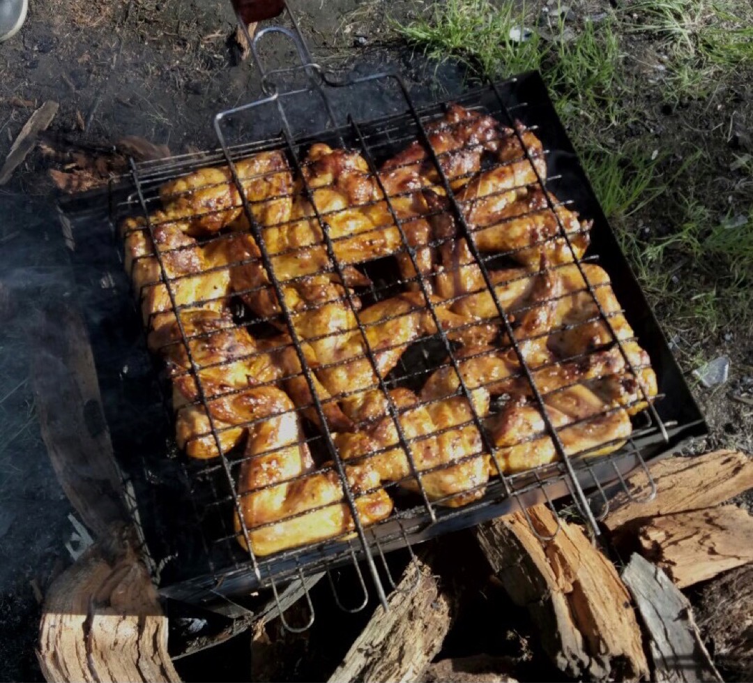 Крылышки в духовке на решетке