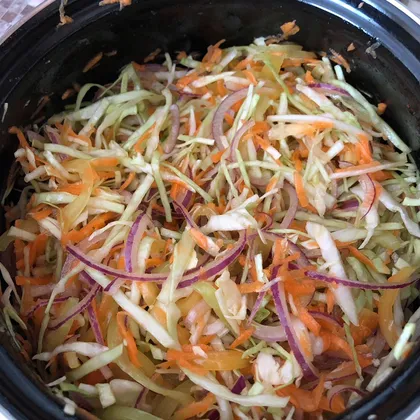 Кисло-сладкий салат из свежей капусты – пошаговый рецепт приготовления с фото