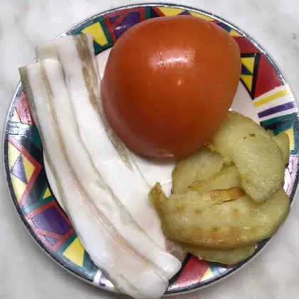 Картошка с салом