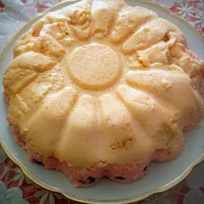 Желейный торт на ряженке с фруктами