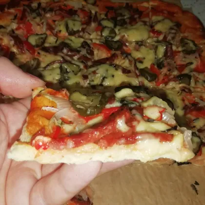 Вкусная пицца без дрожжей