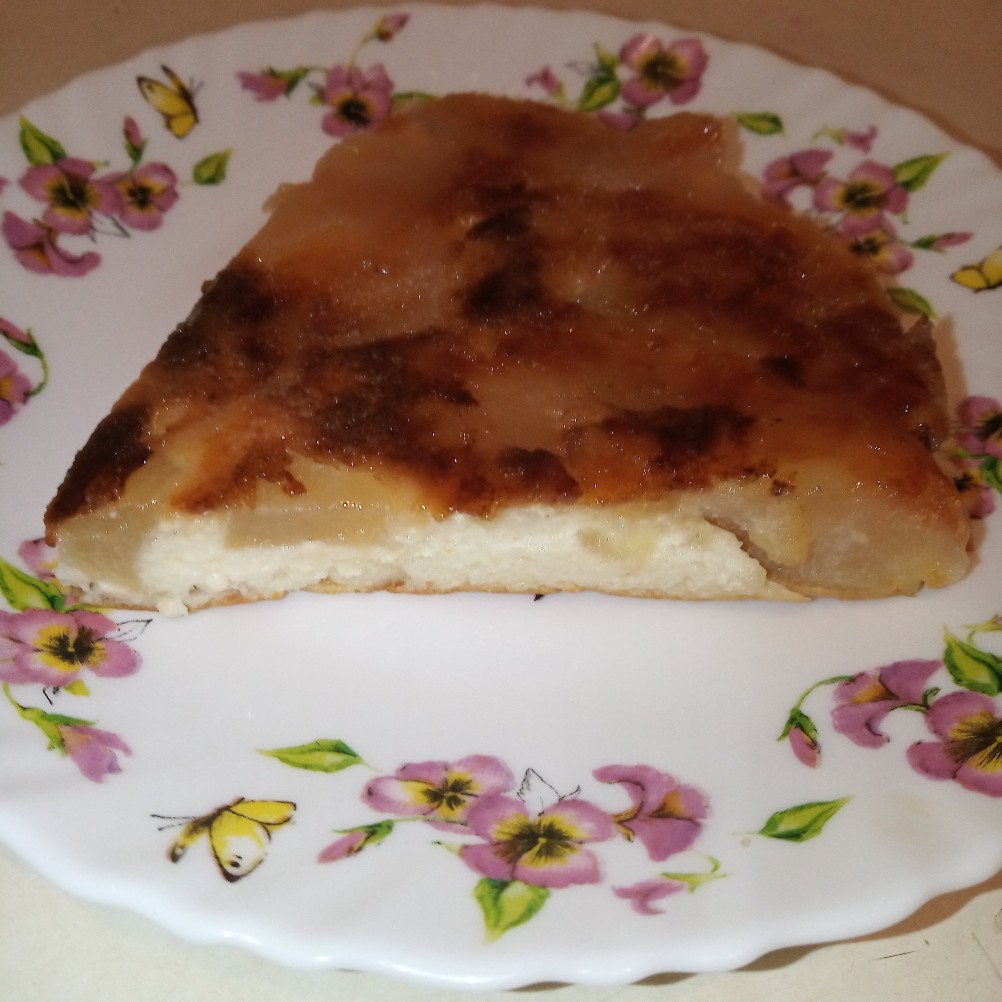 Рецепт яблочного пирога на творожном тесте