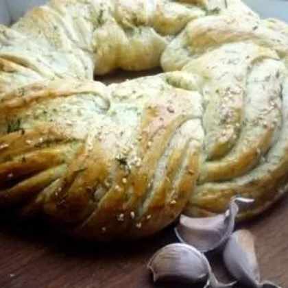 Хлеб «Чесночный венок»