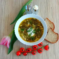 🍛Суп с крапивой и щавелем