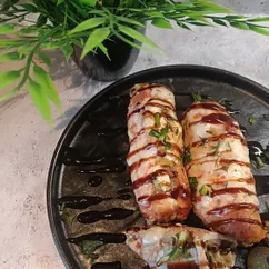 Мясные рулетики с грибами