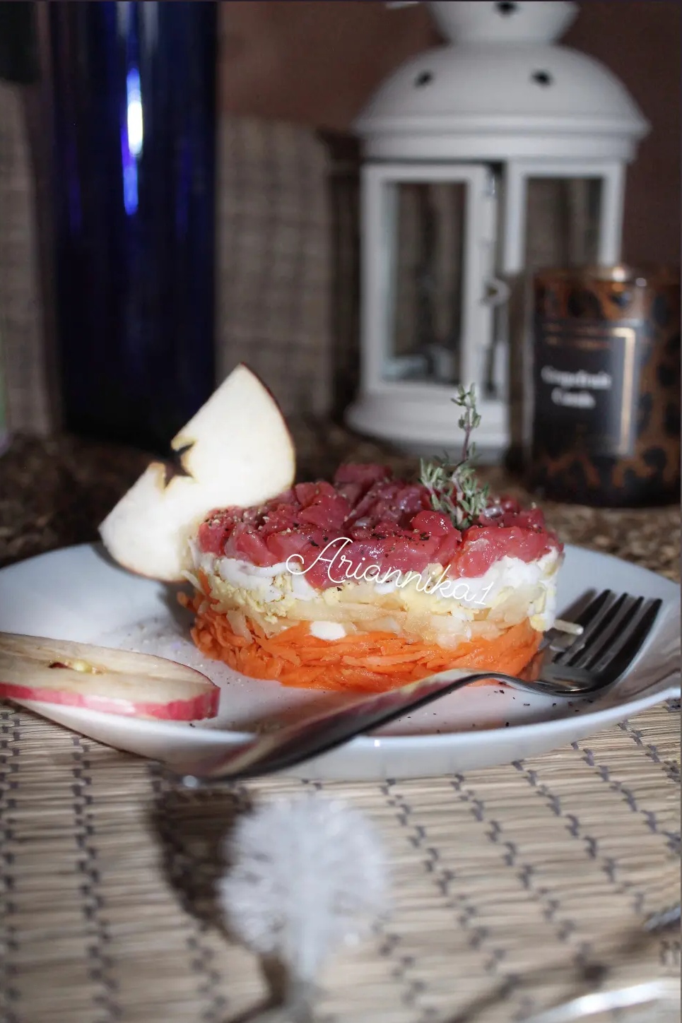 Закусочный салат-торт слоями с красной рыбой Суши рецепт с фото