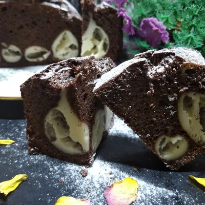 Шоколадно-творожный пирог "Лисьи норы"