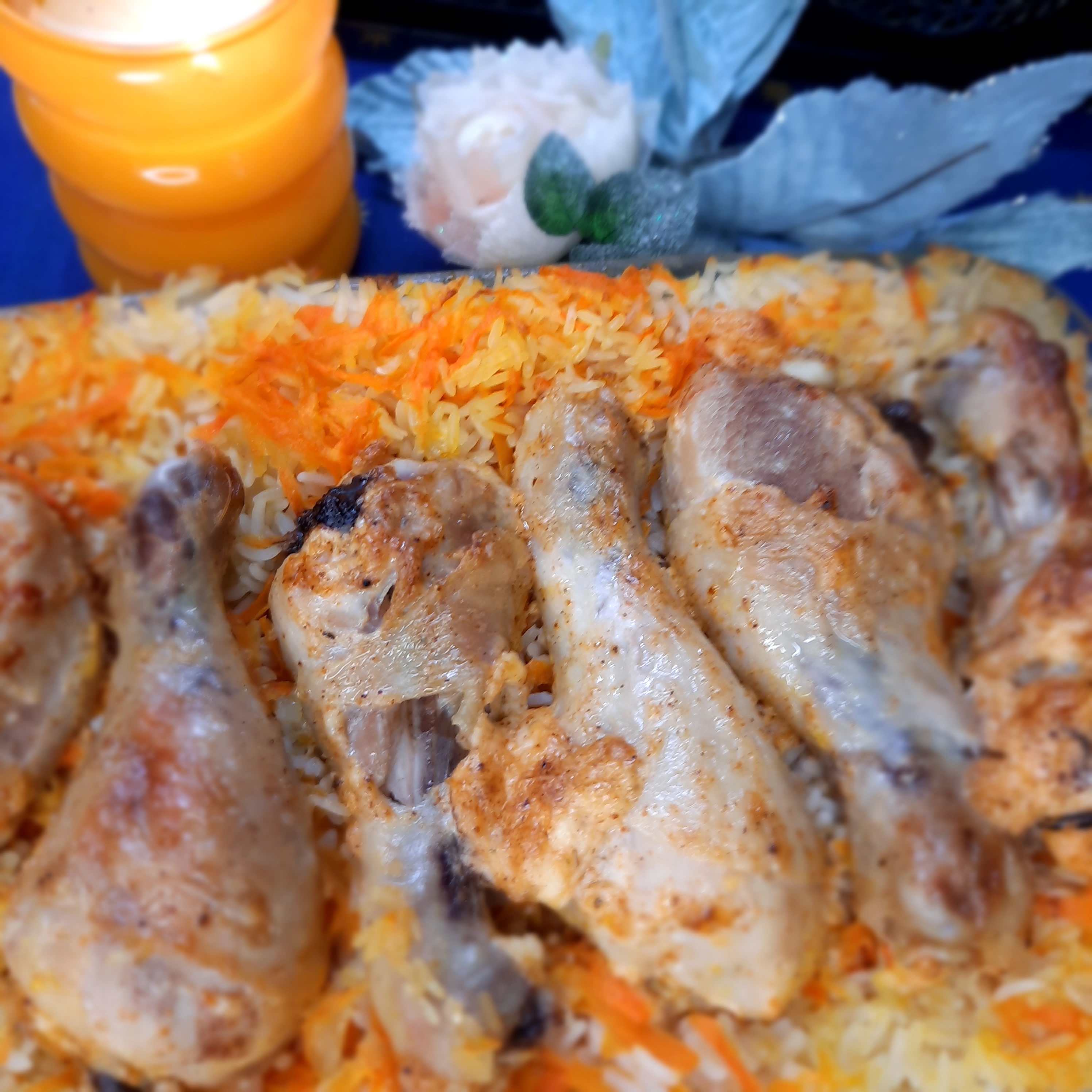 Куриные голени с рисом в духовке