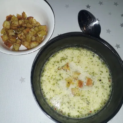 Чешский картофельный суп с сухариками