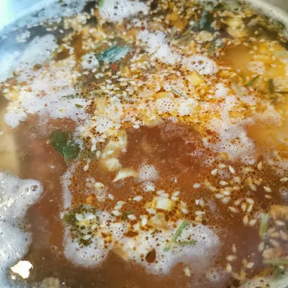 Магрибский суп с курицей