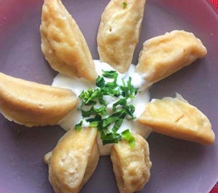 Вареники с картошкой и беконом
