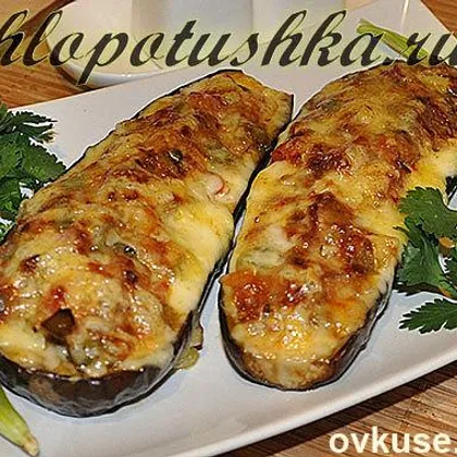 Баклажаны с грибами