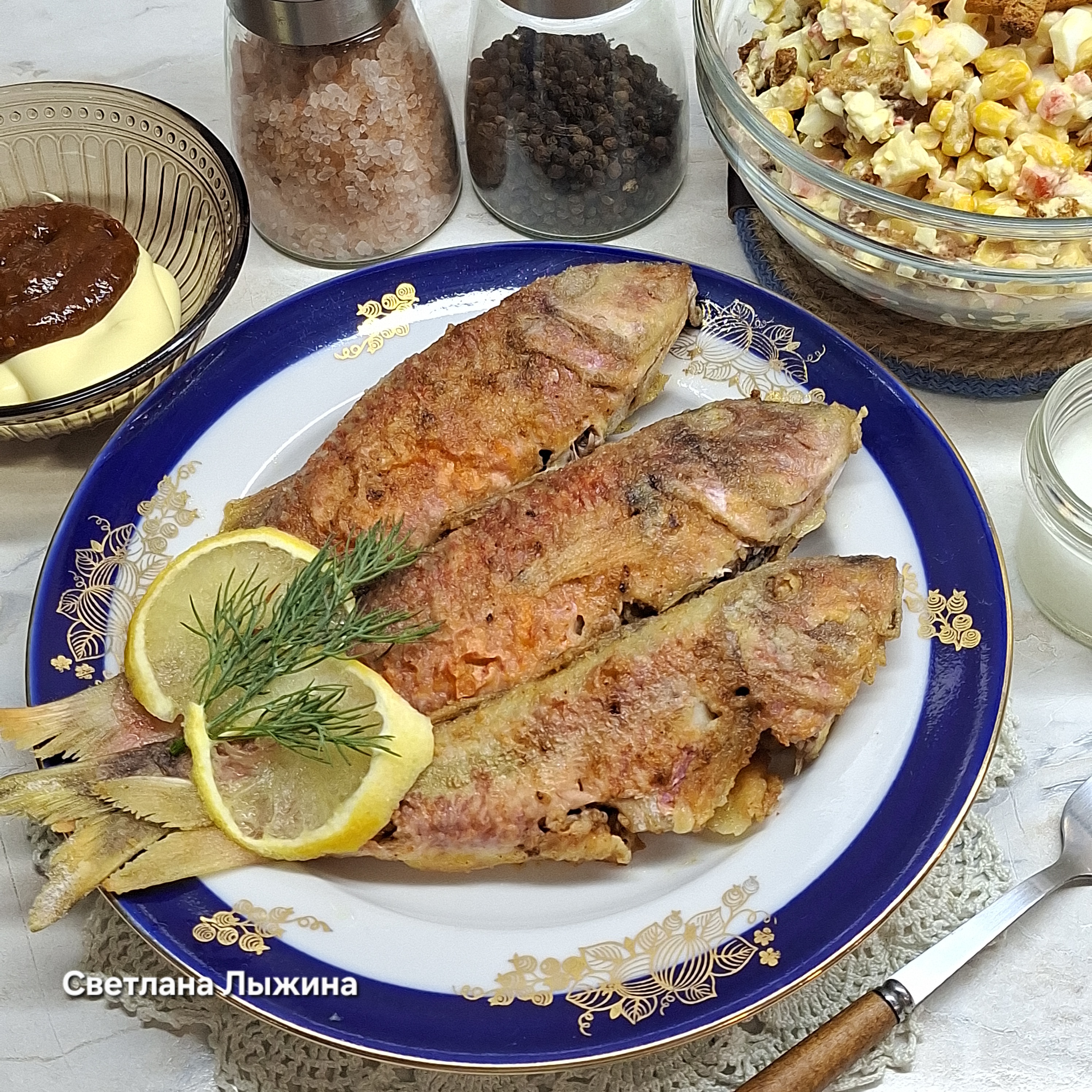 Барабулька жареная в панировке