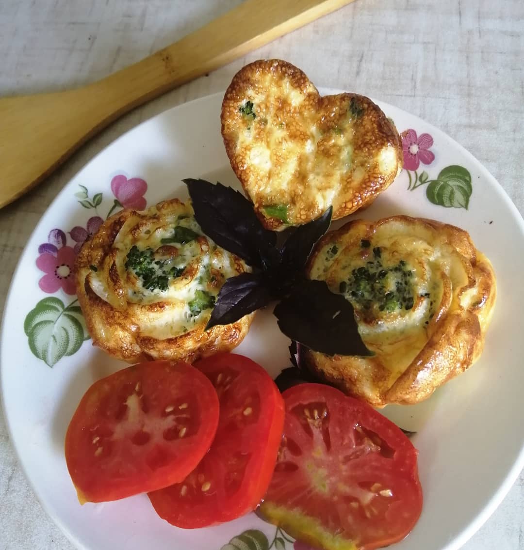 Омлет с брокколи