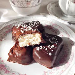 Домашние глазированные сырки а-ля Баунти🥥❤️😋😍🍫