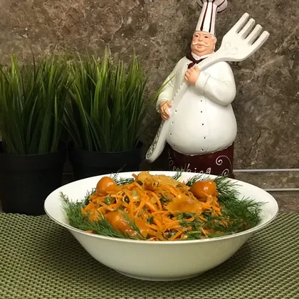 Салат «Опята с морковью по-корейски»