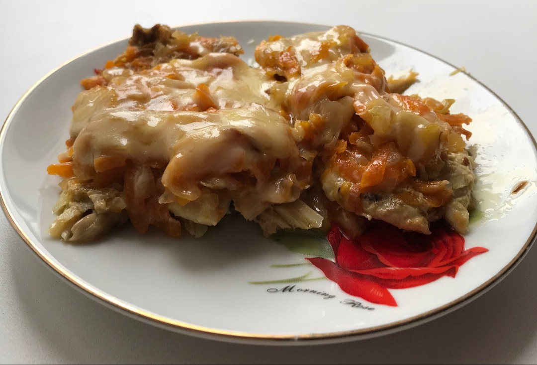 Скумбрия под сыром
